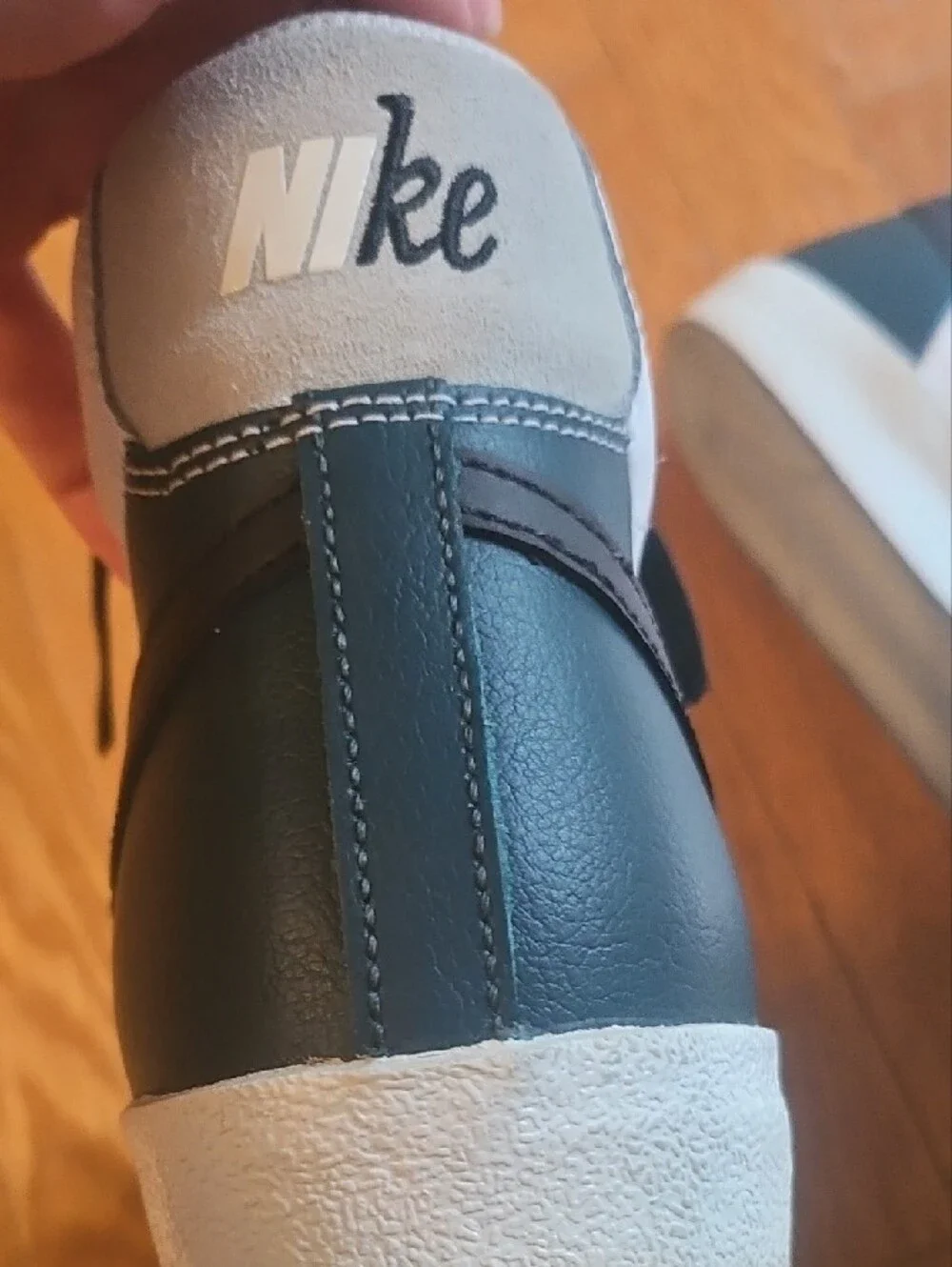 Nike Men’s White & Black Mid-Top Sneakers